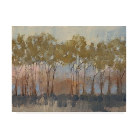 Jennifer Goldberger 'Ochre Tree Line I' Canvas Art,24x32